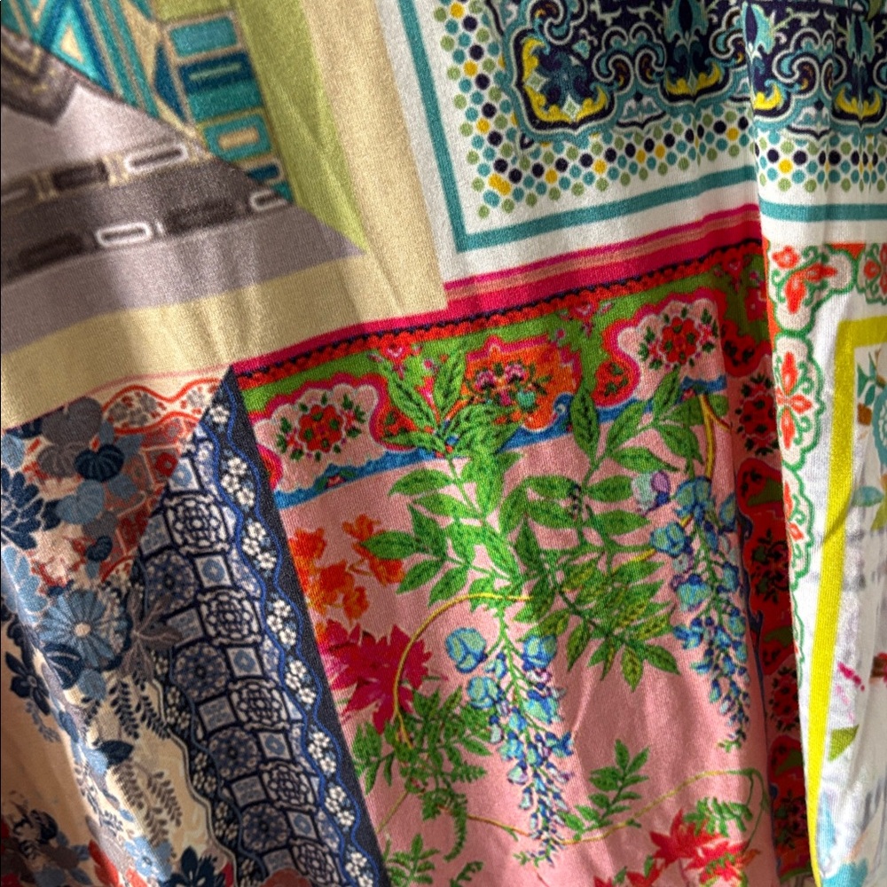 Johnny Was Annika Patchwork Tee, Medium - image 3